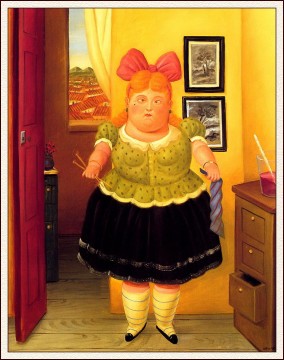 La couturière Fernando Botero Peinture à l'huile